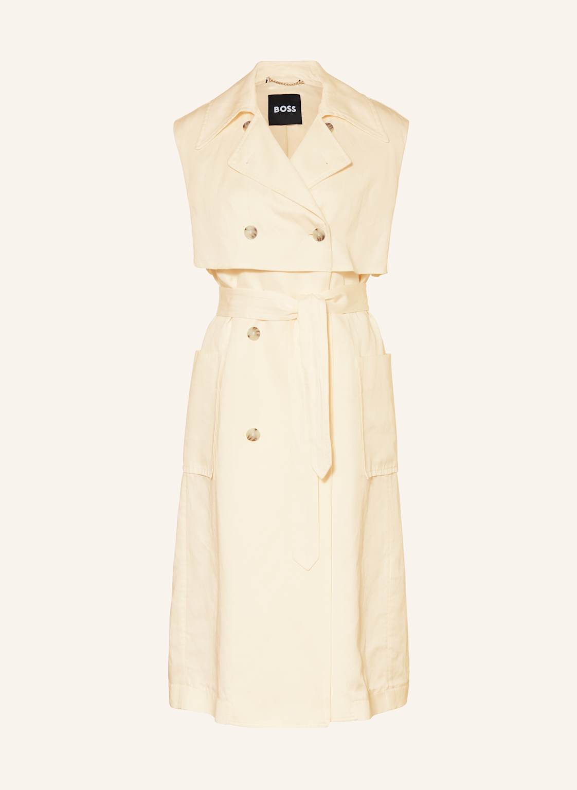Boss Etuikleid Cifasia Mit Leinen beige Boss Etuikleid Cifasia Mit Leinen beige von Boss