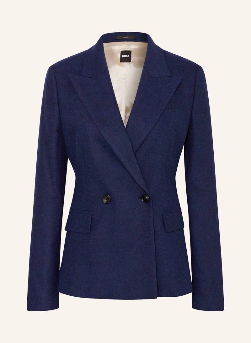 Boss Flanellblazer Jia blau von Boss