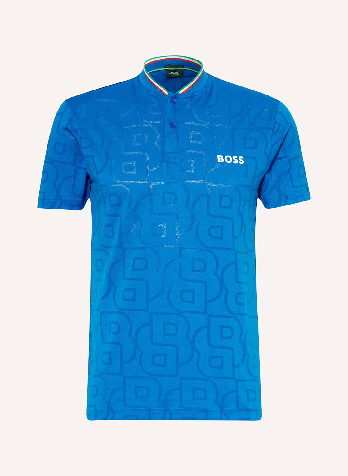 Boss Funktions-Poloshirt Pariq blau von Boss