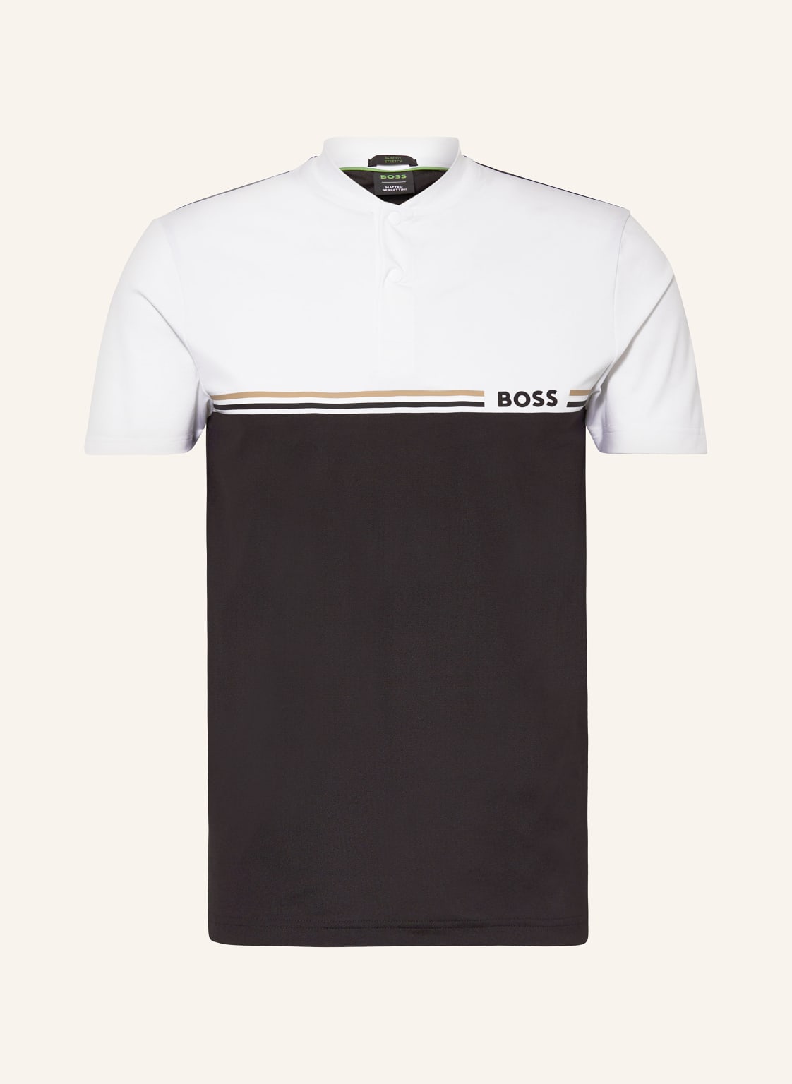 Boss Funktions-Poloshirt Pariq schwarz von Boss