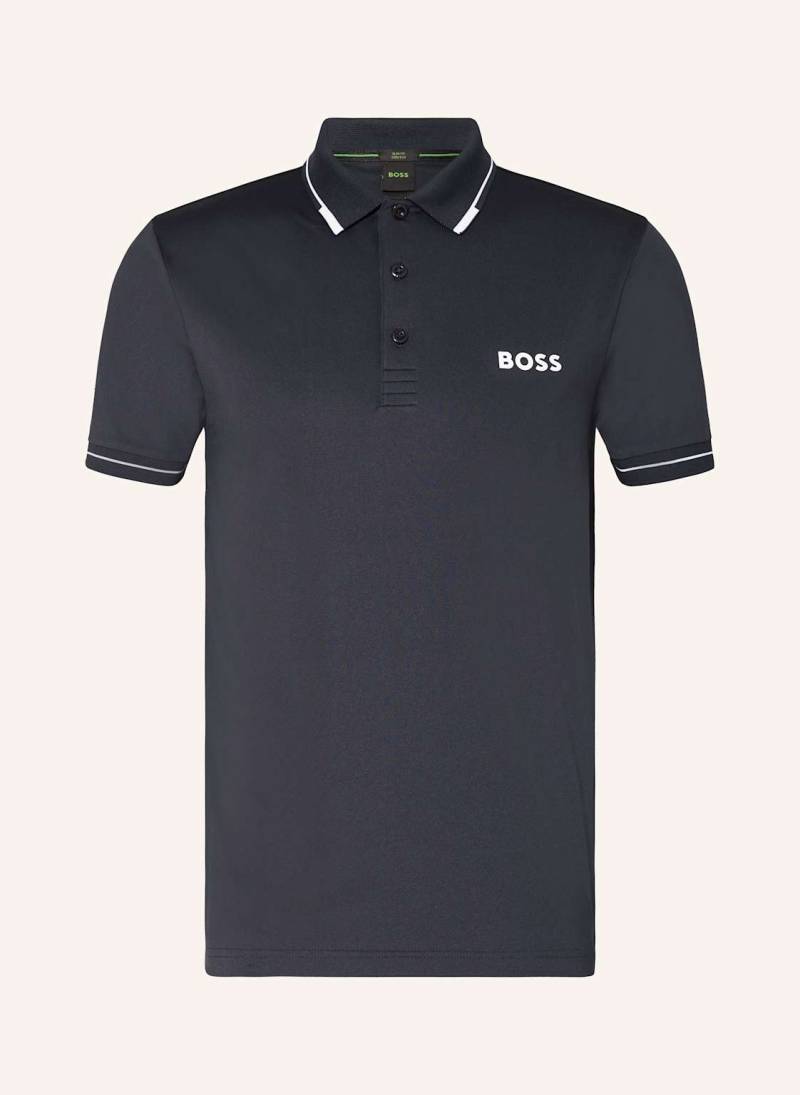 Boss Funktions-Poloshirt Paul Pro Slim Fit blau von Boss