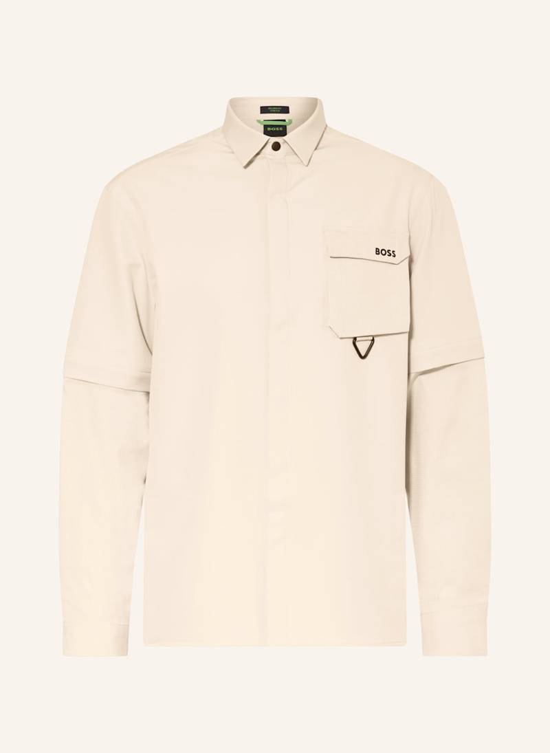 Boss Overshirt Glamping Relaxed Fit beige von Boss