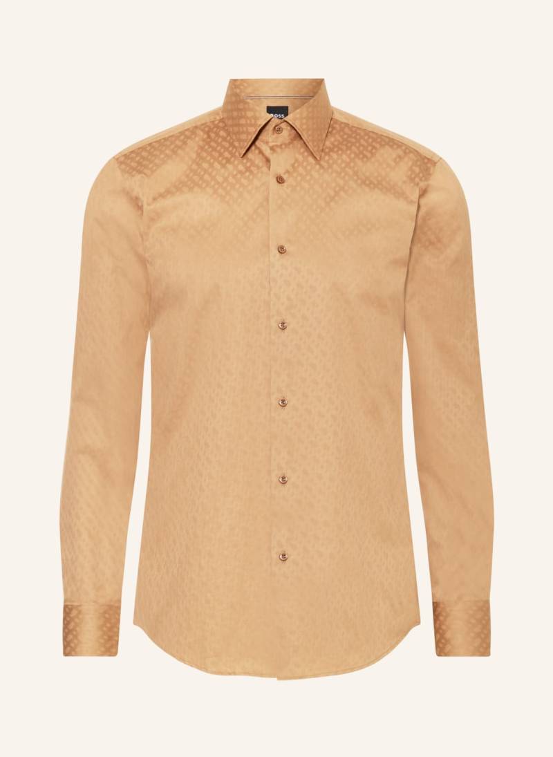 Boss Hemd Hank Slim Fit beige von Boss