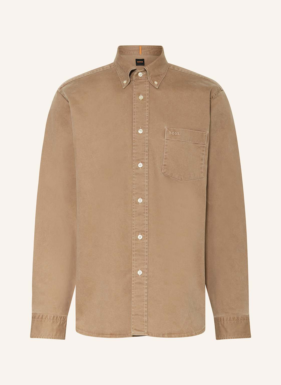 Boss Hemd Lambey Relaxed Fit beige von Boss