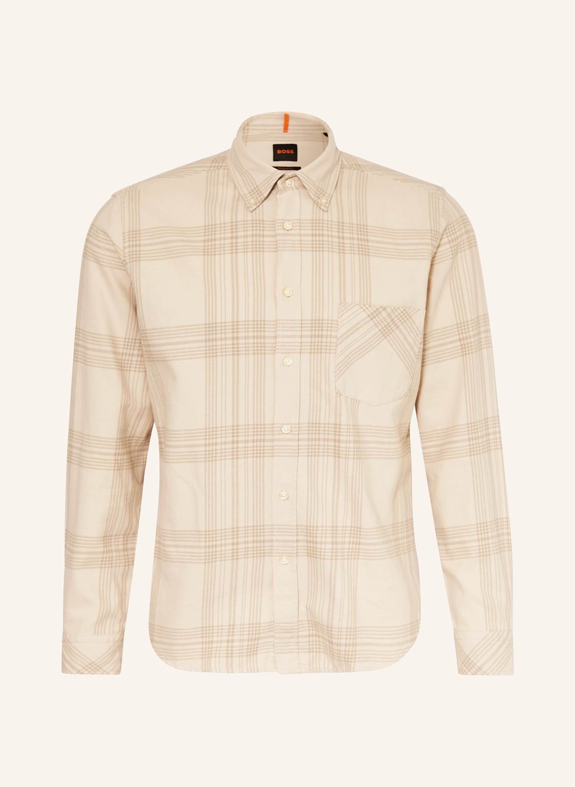 Boss Flanellhemd Rickert Regular Fit beige Boss Flanellhemd Rickert Regular Fit beige von Boss
