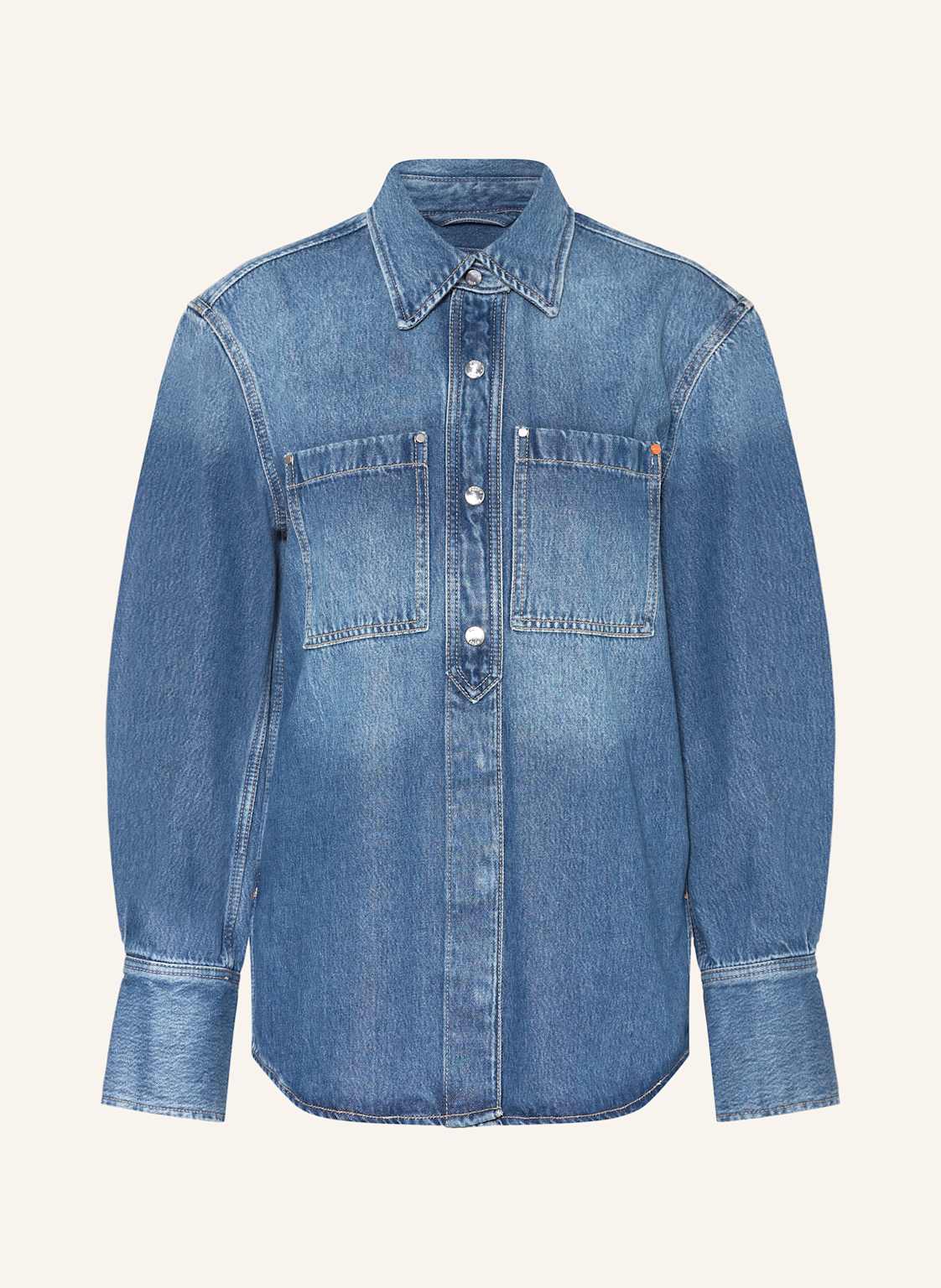 Boss Hemdbluse Cargo In Jeansoptik blau Boss Hemdbluse Cargo In Jeansoptik blau von Boss