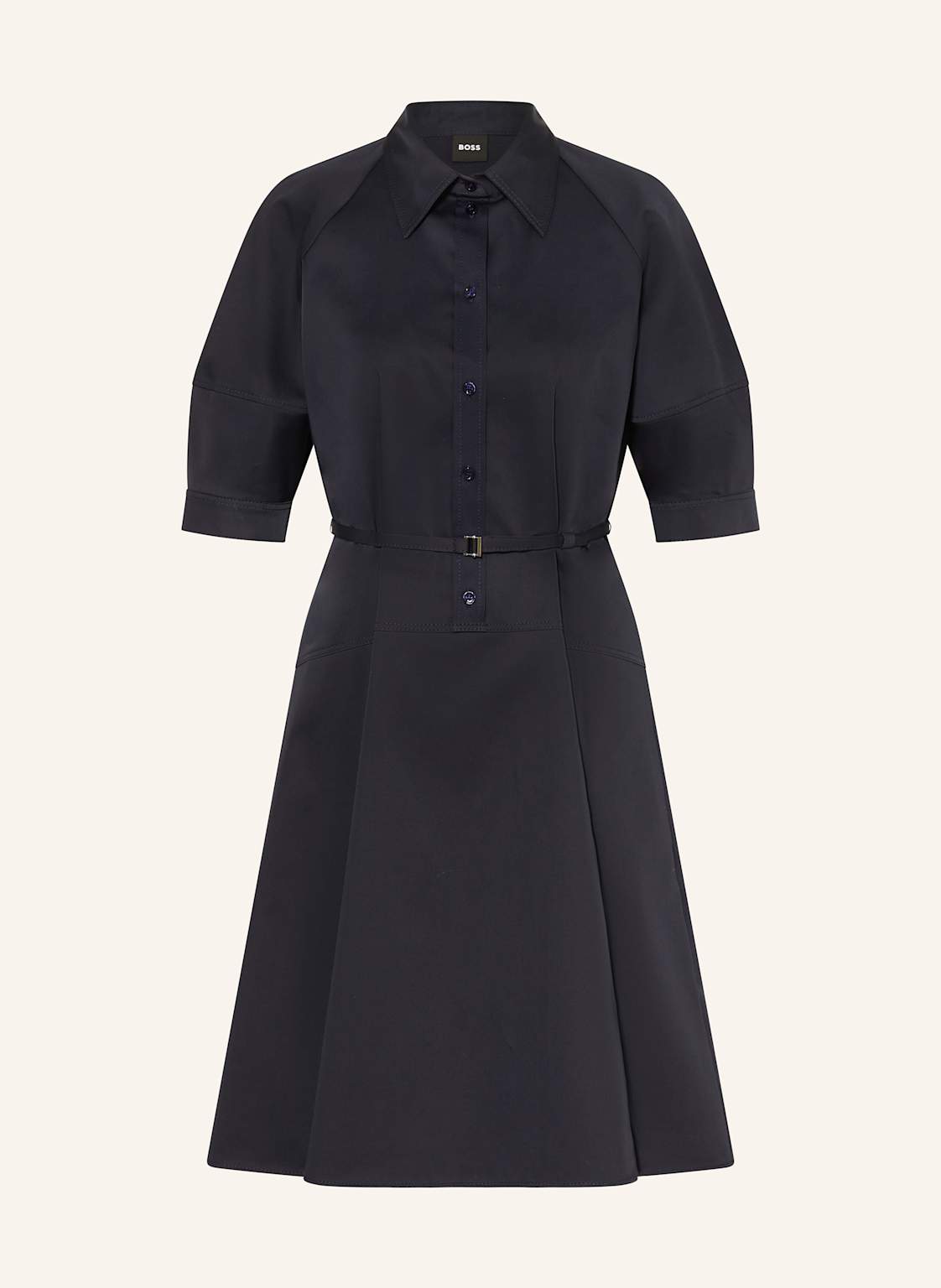 Boss Hemdblusenkleid Delaurena Mit 3/4-Arm blau Boss Hemdblusenkleid Delaurena Mit 3/4-Arm blau von Boss