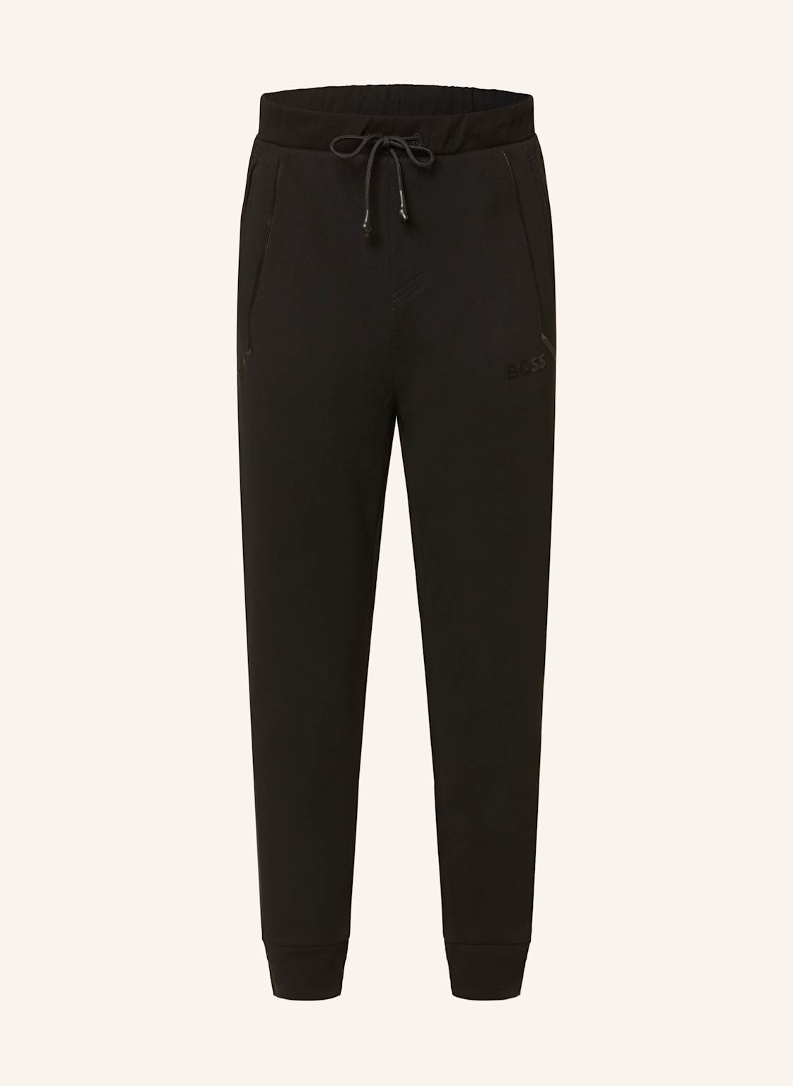 Boss Hose Hadiko Mirror Im Jogging-Stil schwarz von Boss