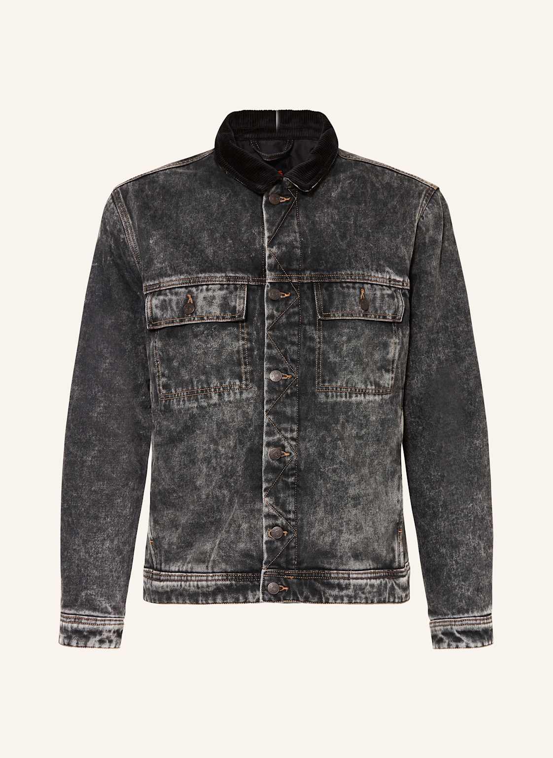 Boss Jeansjacke Leon Bo schwarz von Boss