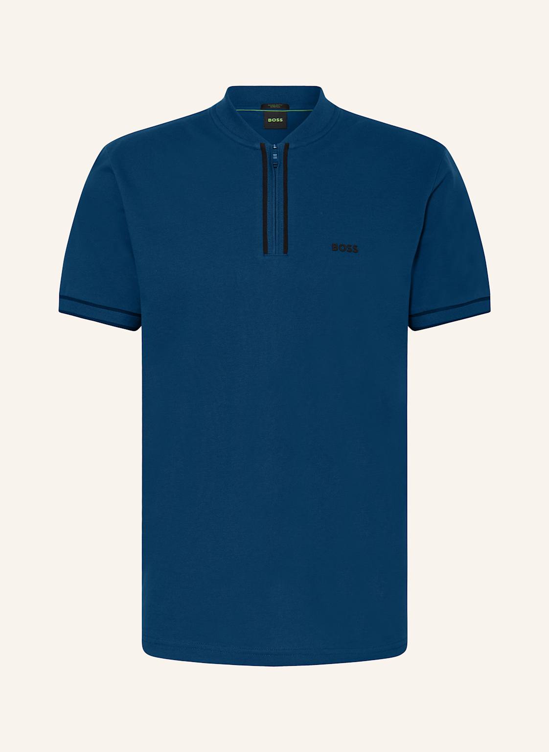 Boss Jersey-Poloshirt Pariq blau von Boss