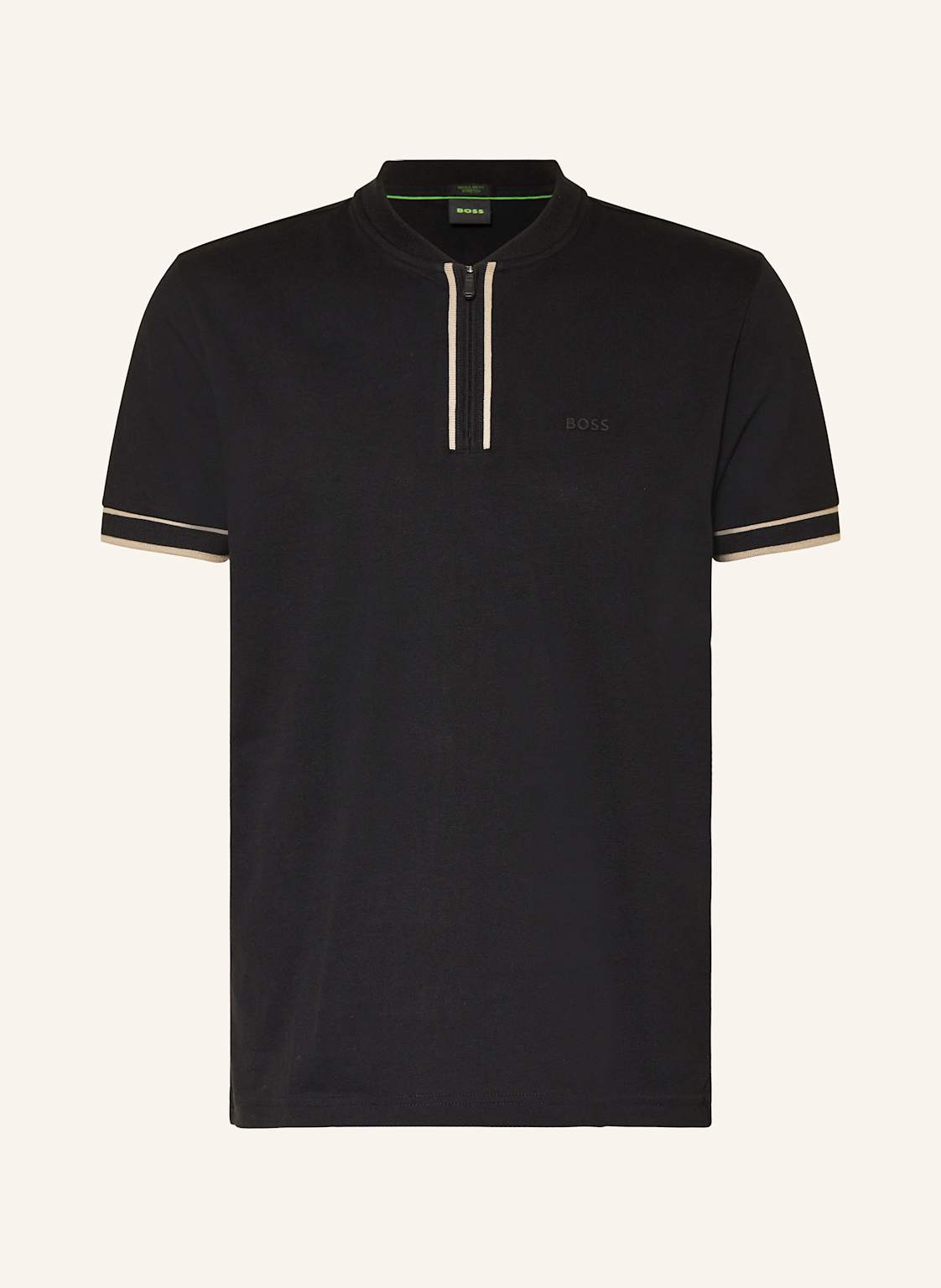 Boss Jersey-Poloshirt Pariq schwarz von Boss