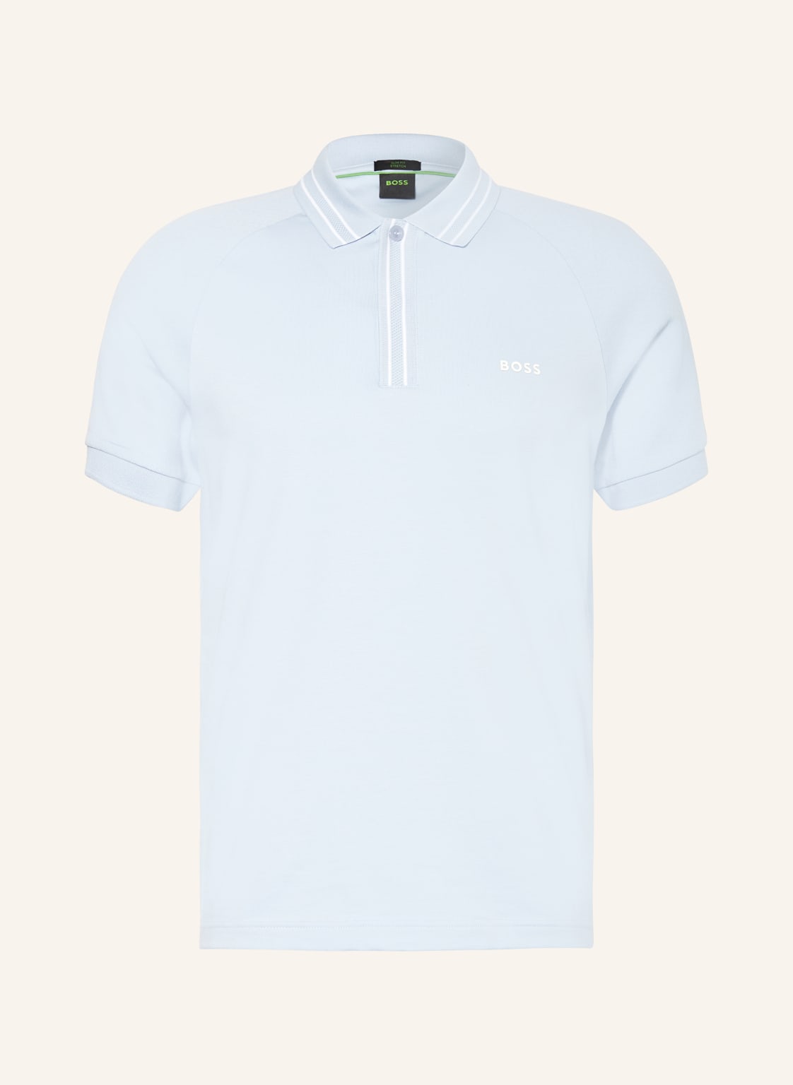 Boss Jersey-Poloshirt Paule Slim Fit blau von Boss