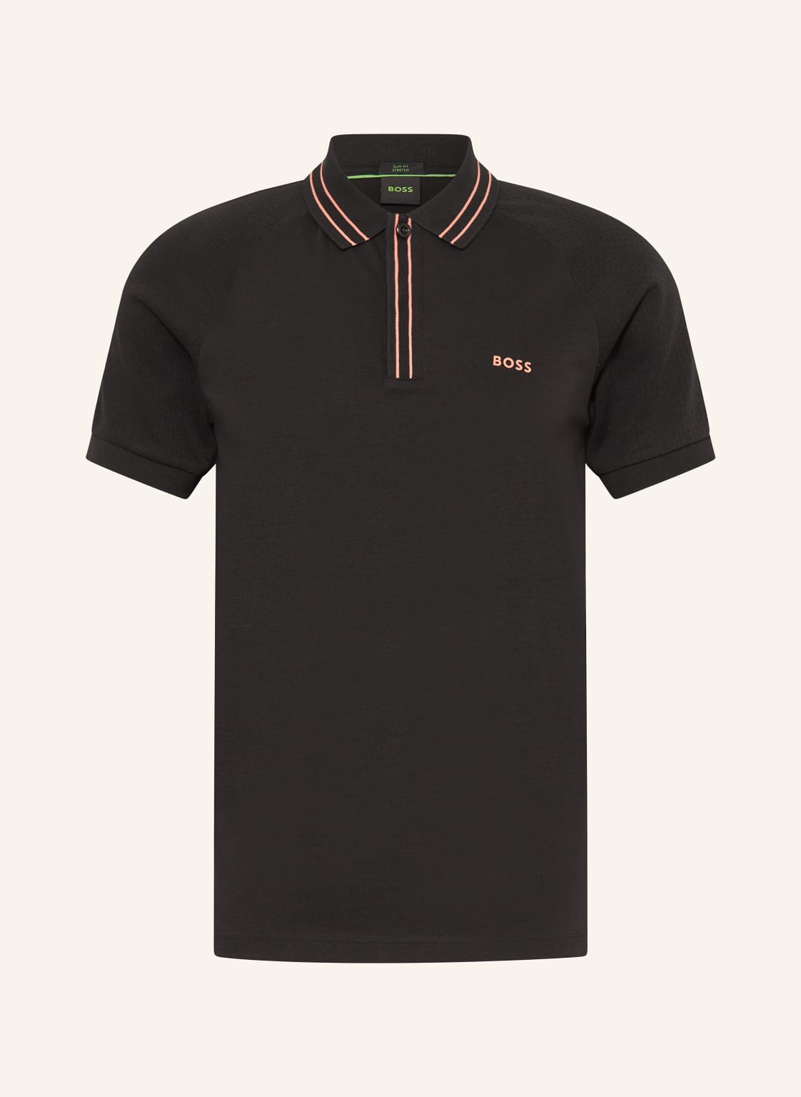 Boss Jersey-Poloshirt Paule Slim Fit schwarz von Boss