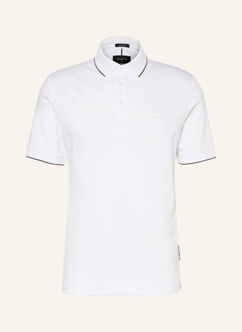 Boss Jersey-Poloshirt Prout weiss von Boss