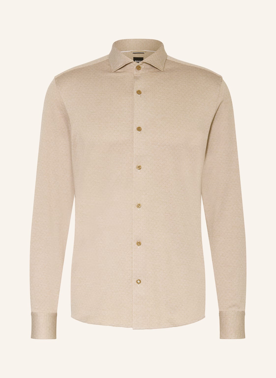 Boss Jerseyhemd Hal Casual Fit beige von Boss