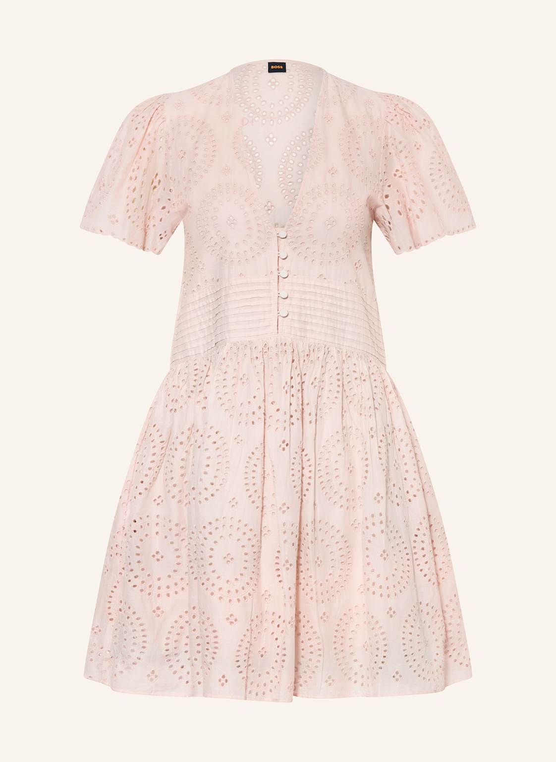 Boss Kleid Debrody Aus Lochspitze rosa von Boss