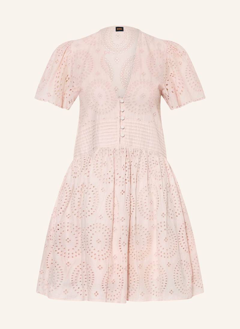 Boss Kleid Debrody Aus Lochspitze rosa von Boss