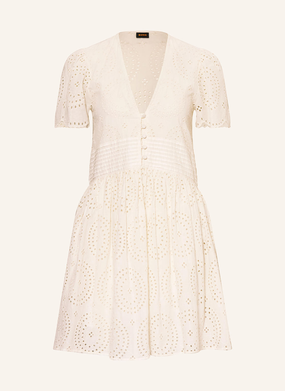 Boss Kleid Debrody Aus Lochspitze weiss Boss Kleid Debrody Aus Lochspitze weiss von Boss