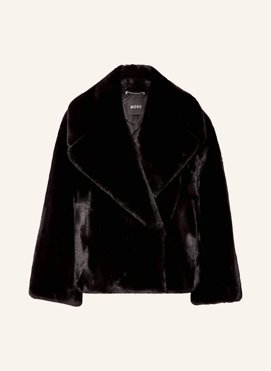 Boss Kunstfell-Jacke Curmeta schwarz Boss Kunstfell-Jacke Curmeta schwarz von Boss