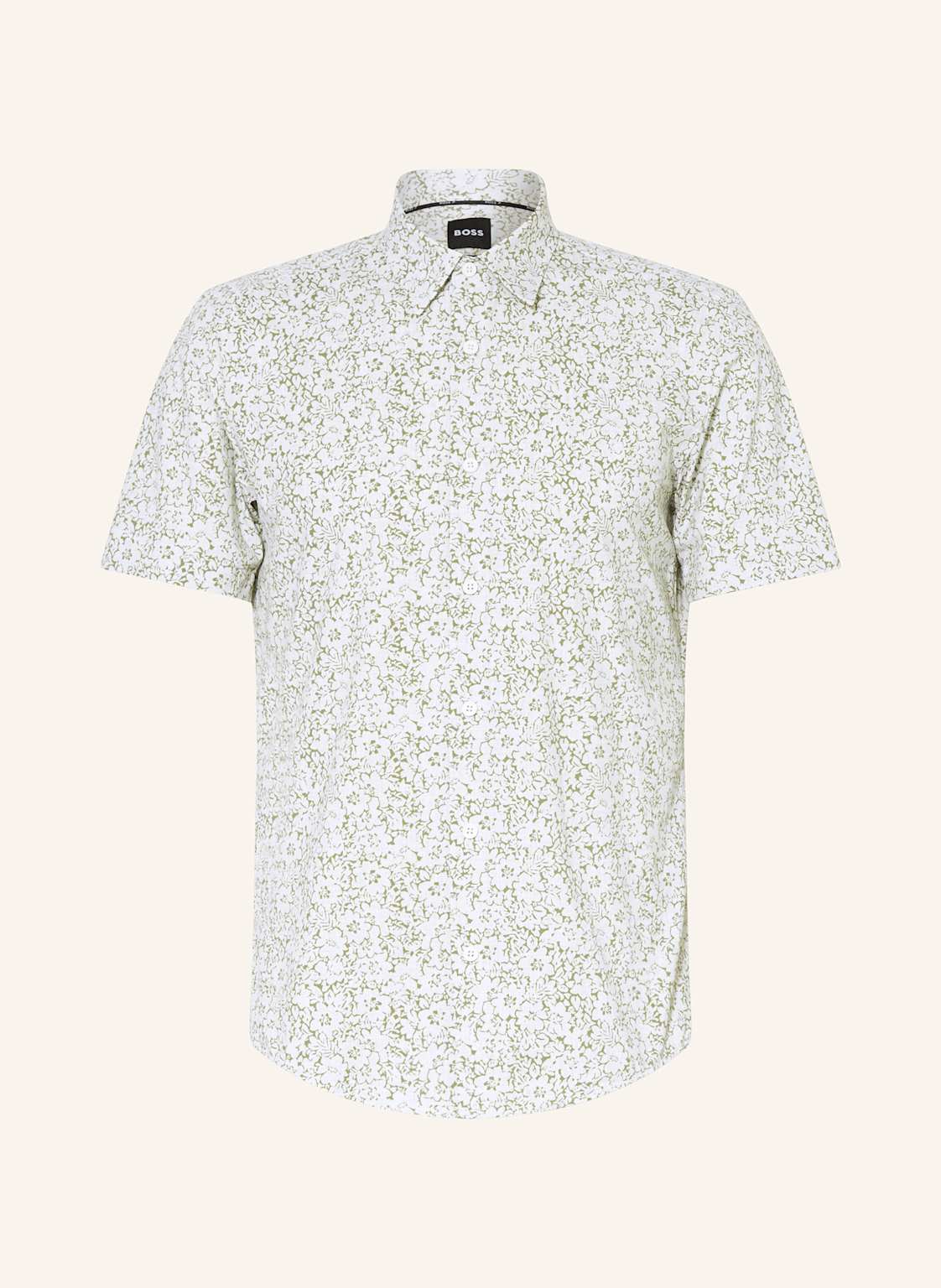 Boss Kurzarm-Hemd Roan Slim Fit gruen Boss Kurzarm-Hemd Roan Slim Fit gruen von Boss