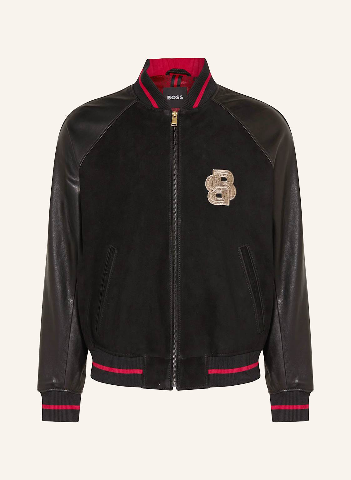 Boss Lederblouson Menit schwarz Boss Lederblouson Menit schwarz von Boss