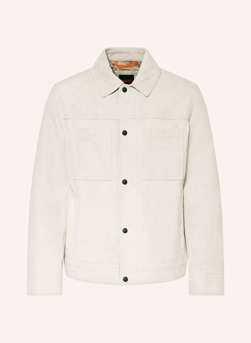 Boss Lederjacke Jomare beige von Boss
