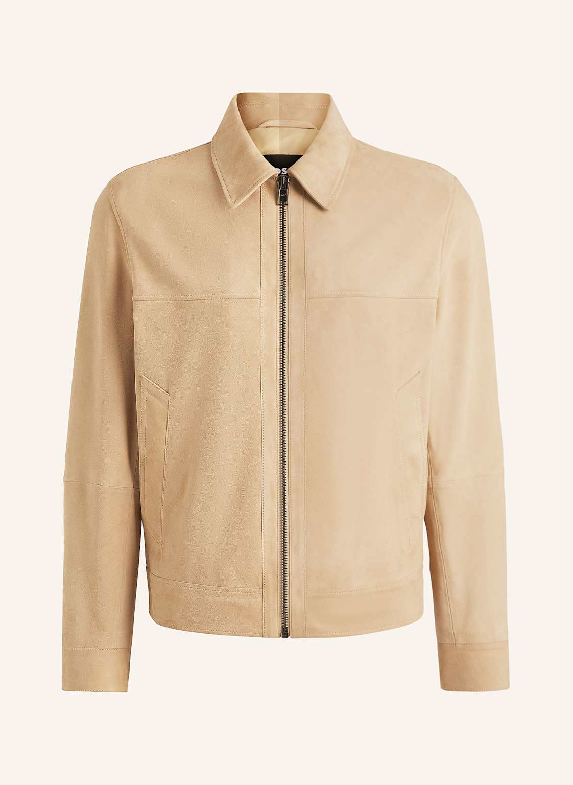 Boss Lederjacke Malbano beige von Boss