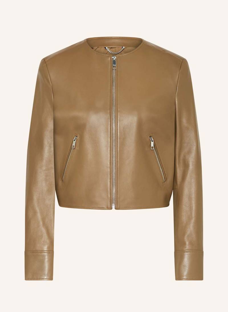 Boss Lederjacke Sadenita beige Boss Lederjacke Sadenita beige von Boss