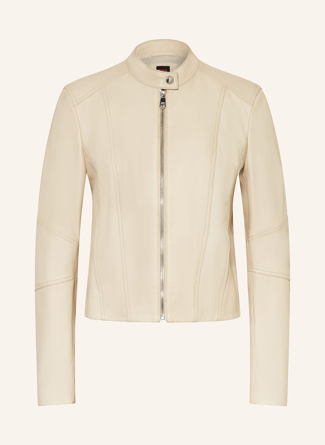 Boss Lederjacke Saleste beige von Boss