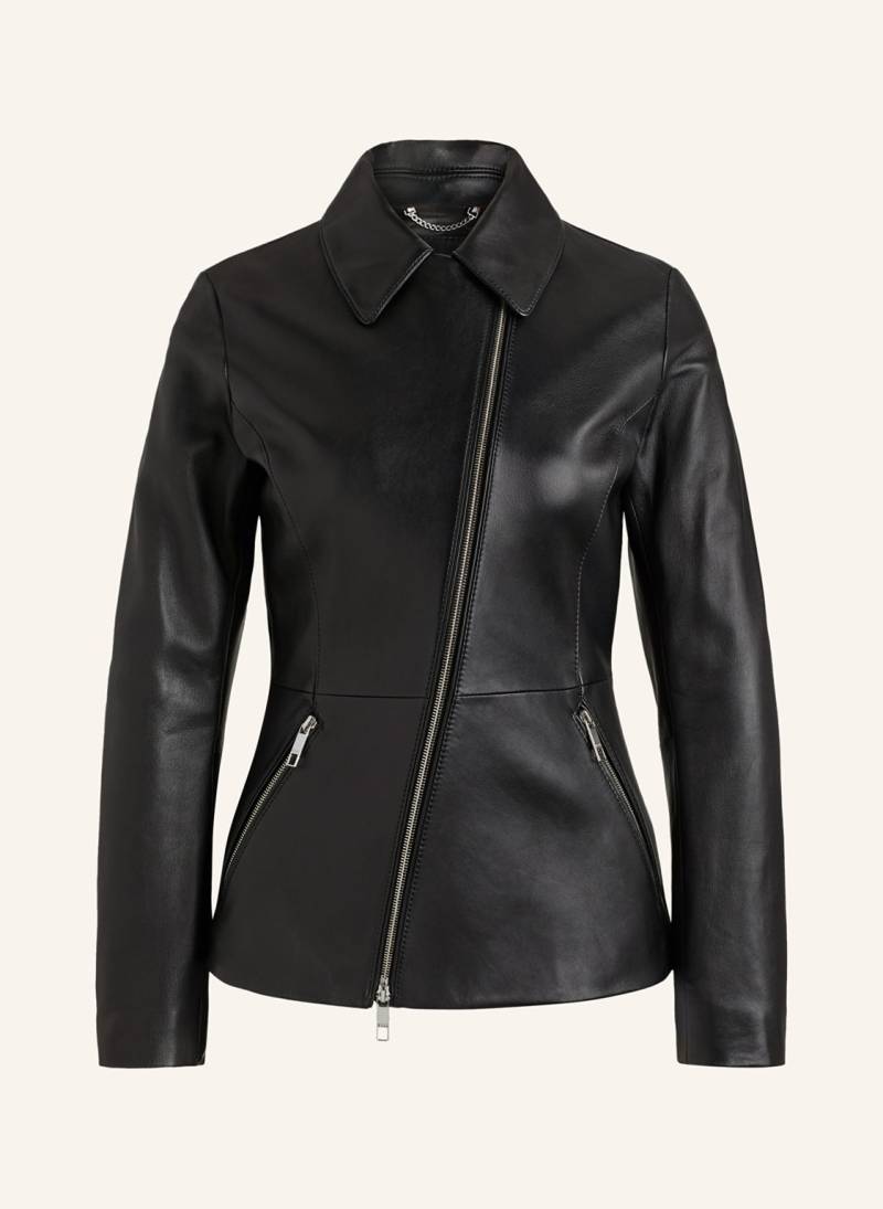 Boss Lederjacke Sasilia schwarz von Boss