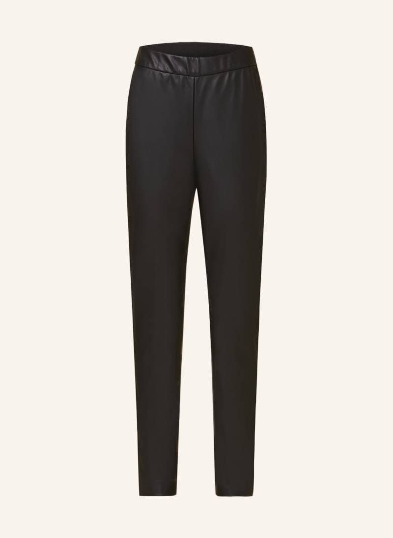 Boss Leggings Taslimah In Lederoptik schwarz von Boss