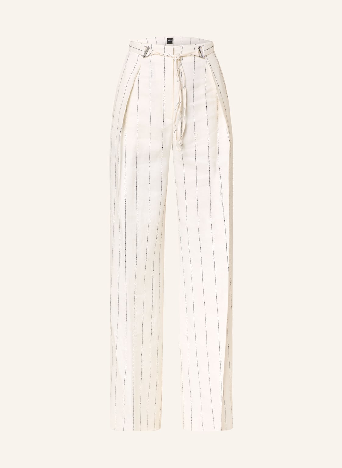 Boss Marlenehose Tiana Mit Leinen weiss Boss Marlenehose Tiana Mit Leinen weiss von Boss