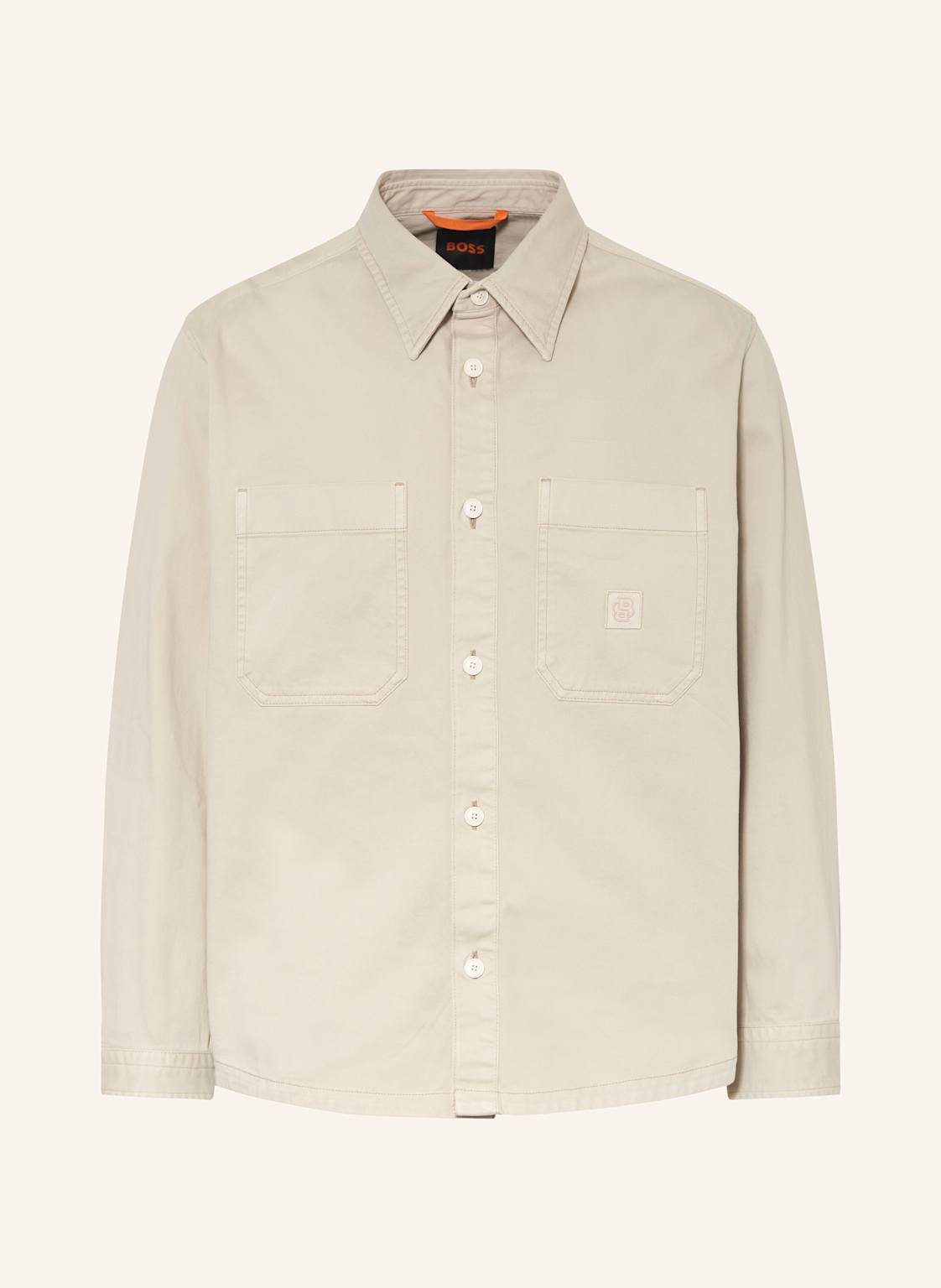 Boss Overshirt Lerato beige von Boss