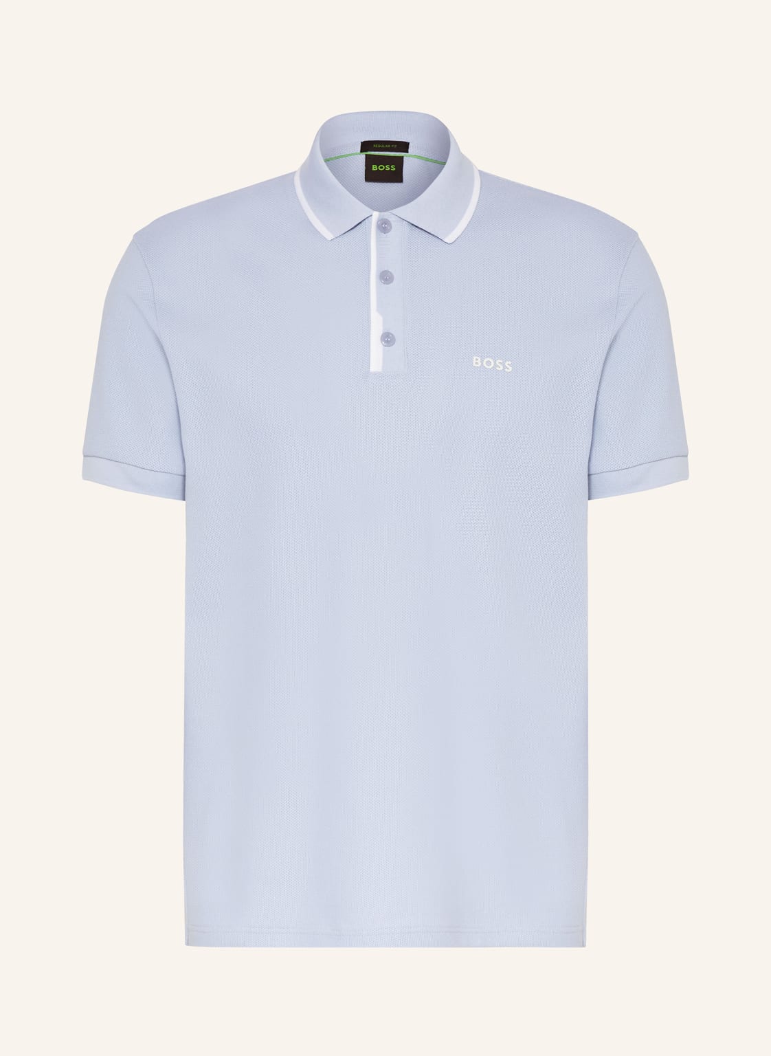 Boss Piqué-Poloshirt Paddy Regular Fit blau von Boss