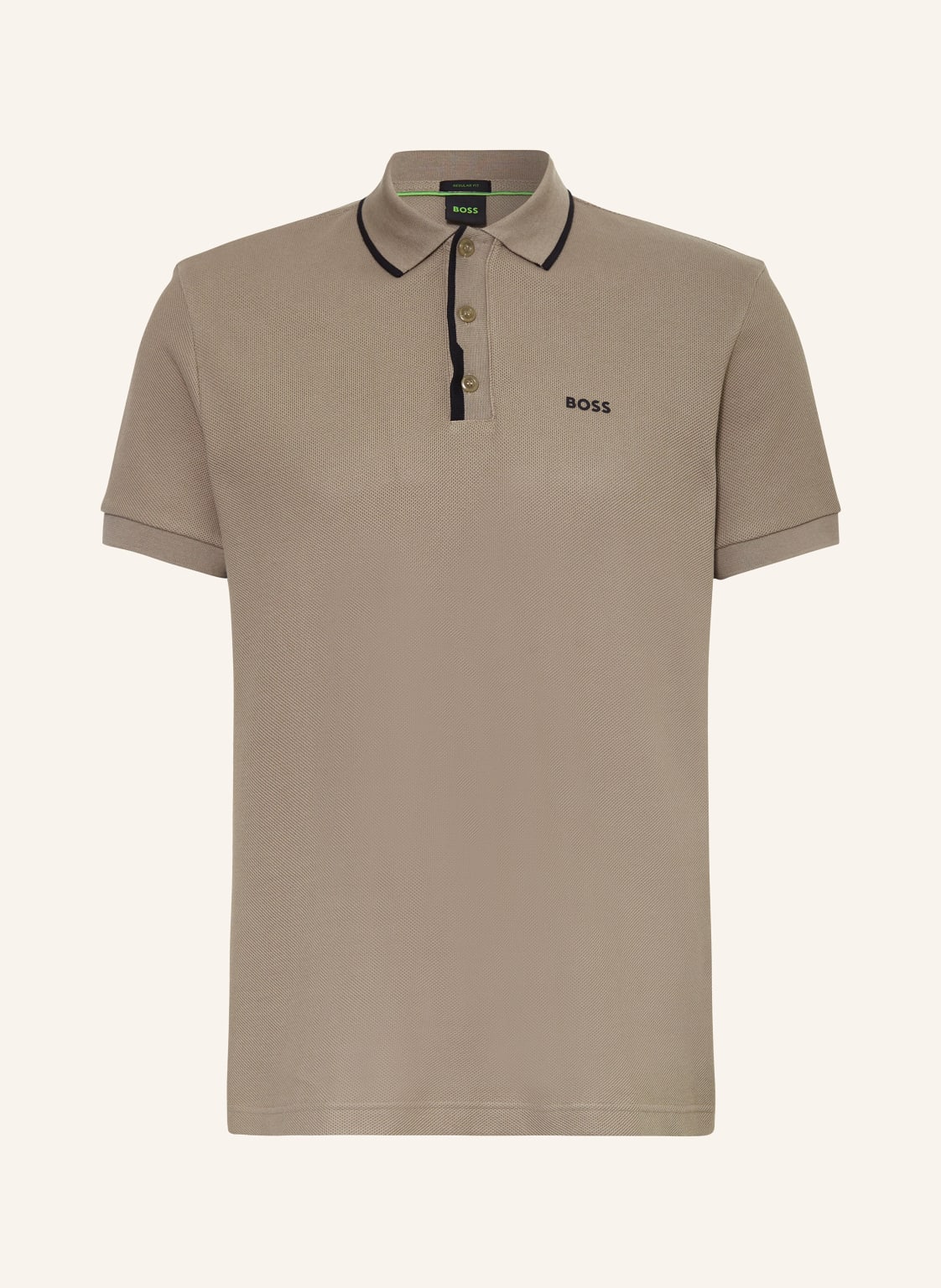 Boss Piqué-Poloshirt Paddy Regular Fit gruen von Boss