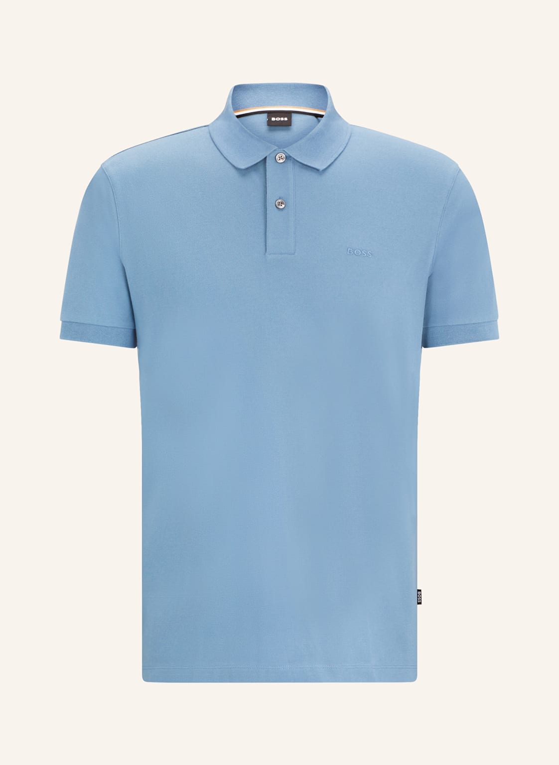 Boss Piqué-Poloshirt Pallas Regular Fit blau von Boss