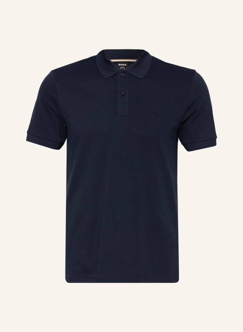 Boss Piqué-Poloshirt Pallas Regular Fit blau von Boss