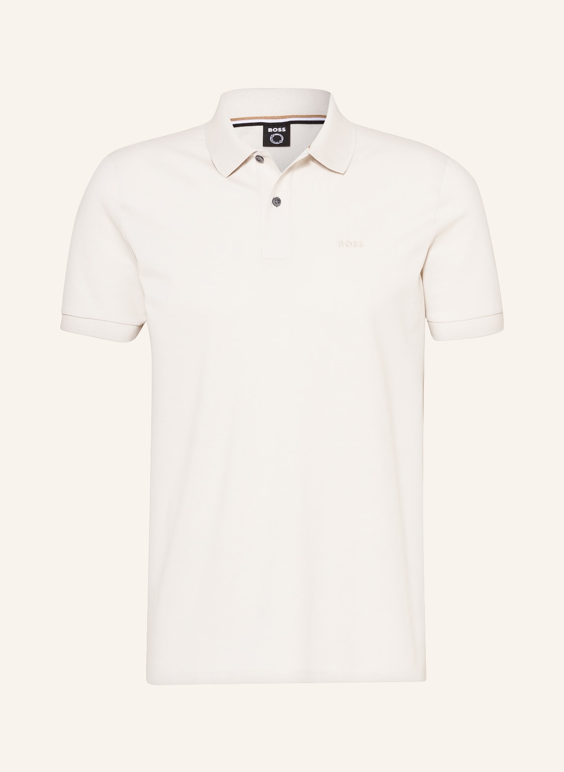 Boss Piqué-Poloshirt Pallas Regular Fit weiss von Boss