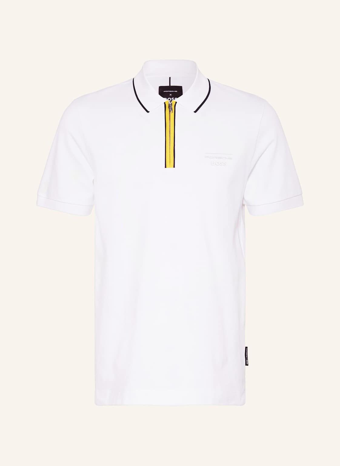 Boss Piqué-Poloshirt Paras weiss von Boss