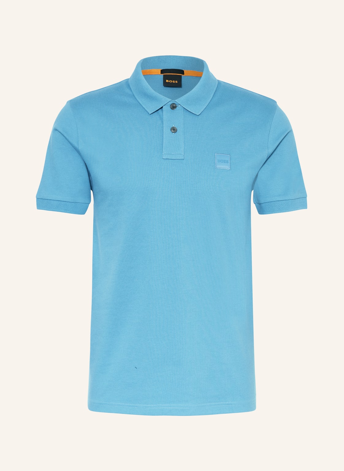 Boss Piqué-Poloshirt Passenger Slim Fit blau von Boss