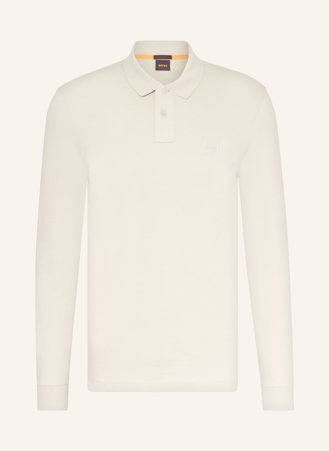 Boss Piqué-Poloshirt Passerby Slim Fit beige von Boss