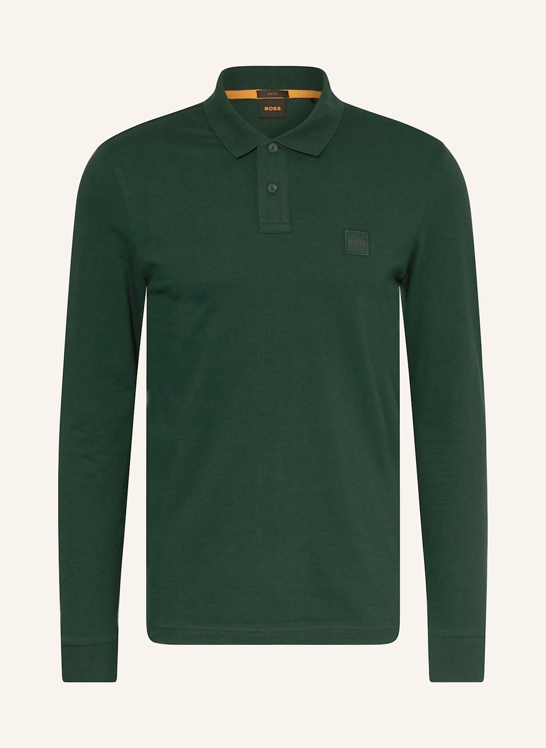 Boss Piqué-Poloshirt Passerby Slim Fit gruen von Boss