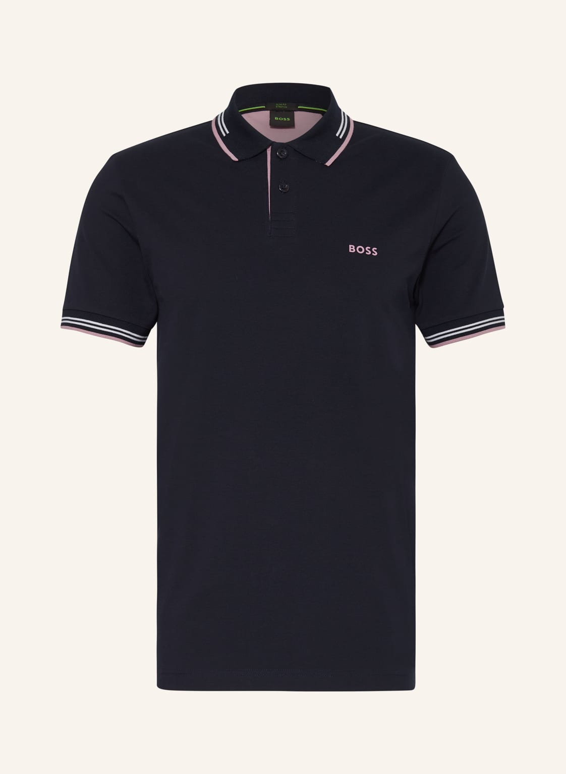 Boss Piqué-Poloshirt Paul Slim Fit blau von Boss