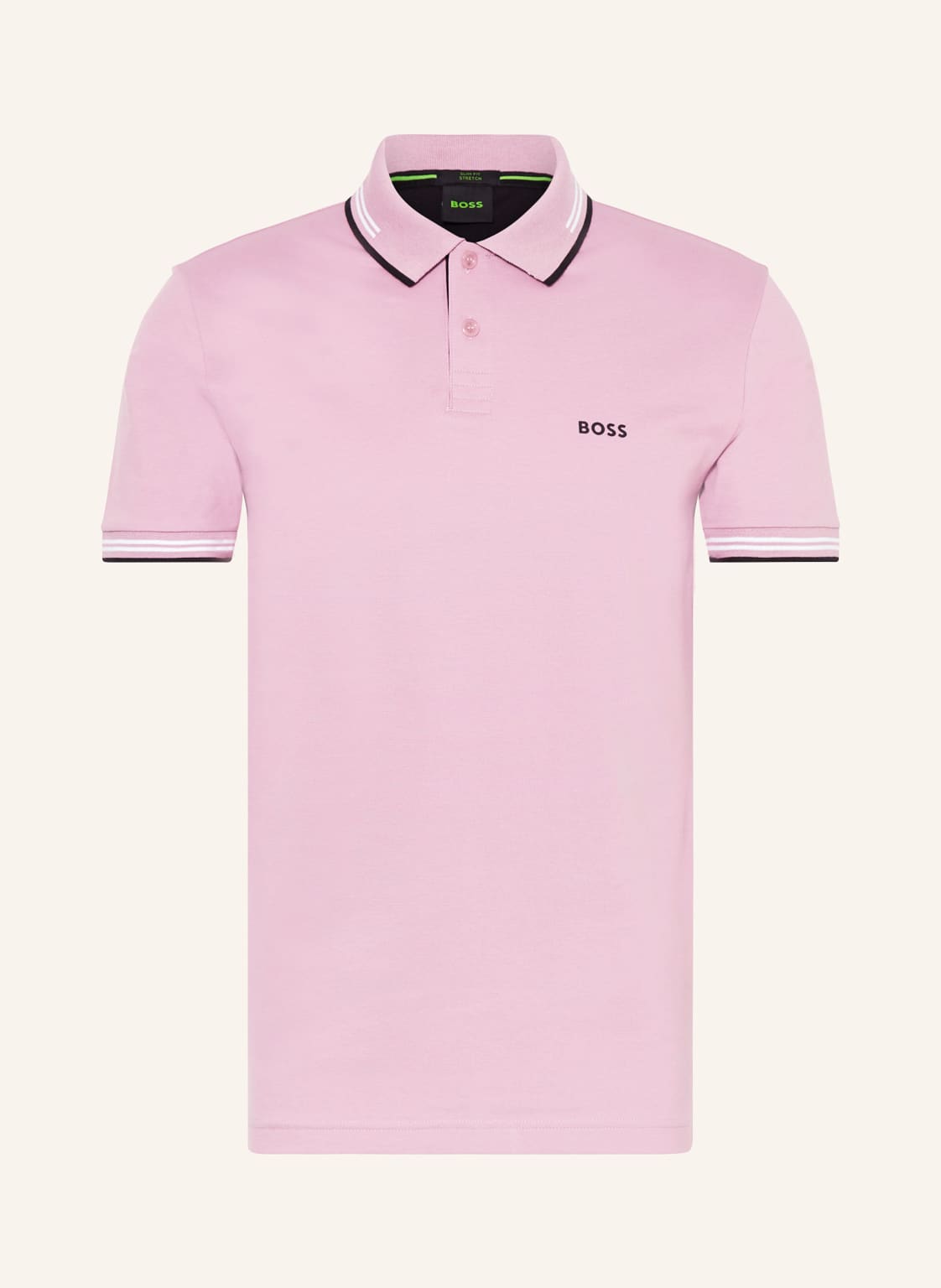 Boss Piqué-Poloshirt Paul Slim Fit rosa von Boss