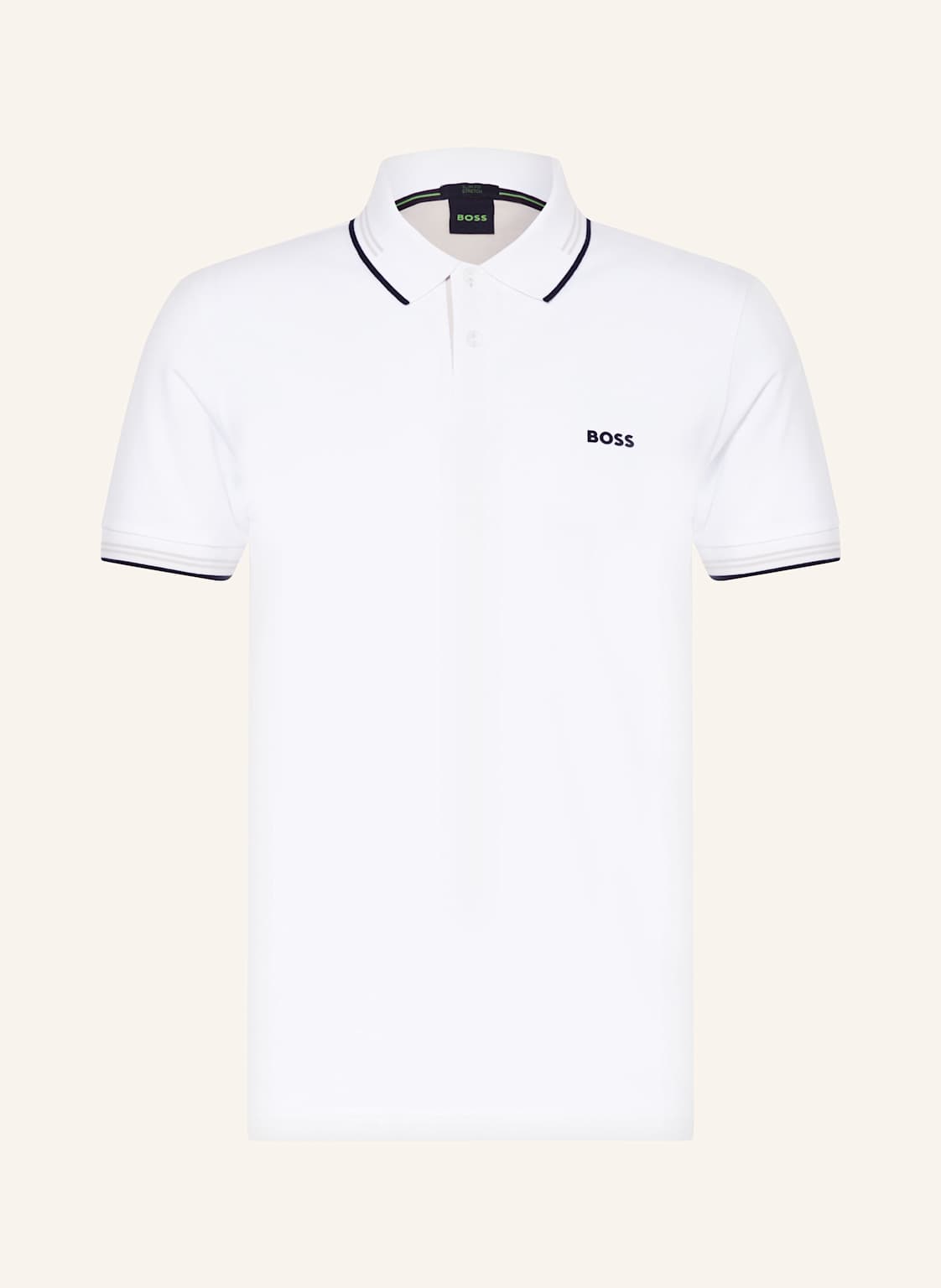 Boss Piqué-Poloshirt Paul Slim Fit weiss von Boss