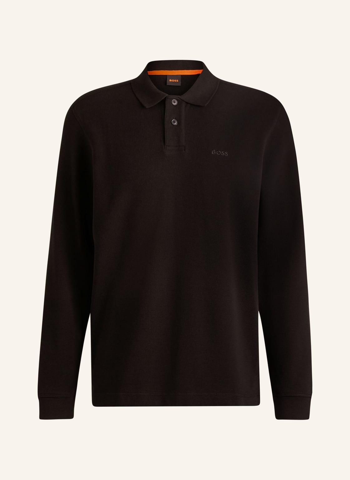 Boss Piqué-Poloshirt Pete Regular Fit schwarz von Boss