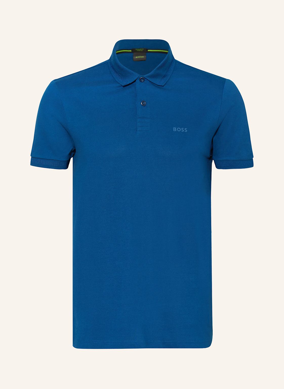 Boss Piqué-Poloshirt Pio Regular Fit blau von Boss