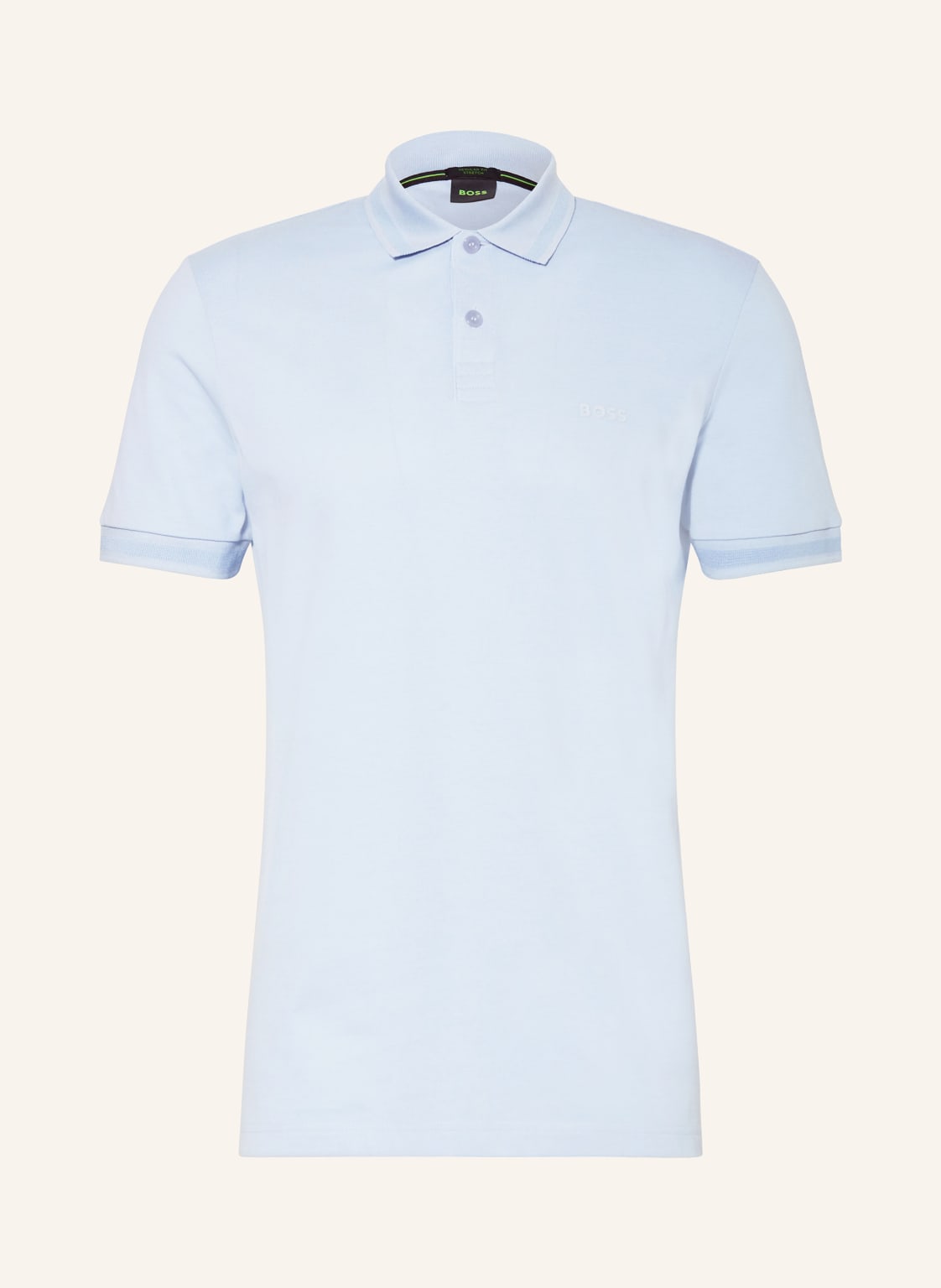 Boss Piqué-Poloshirt Pio Regular Fit blau von Boss