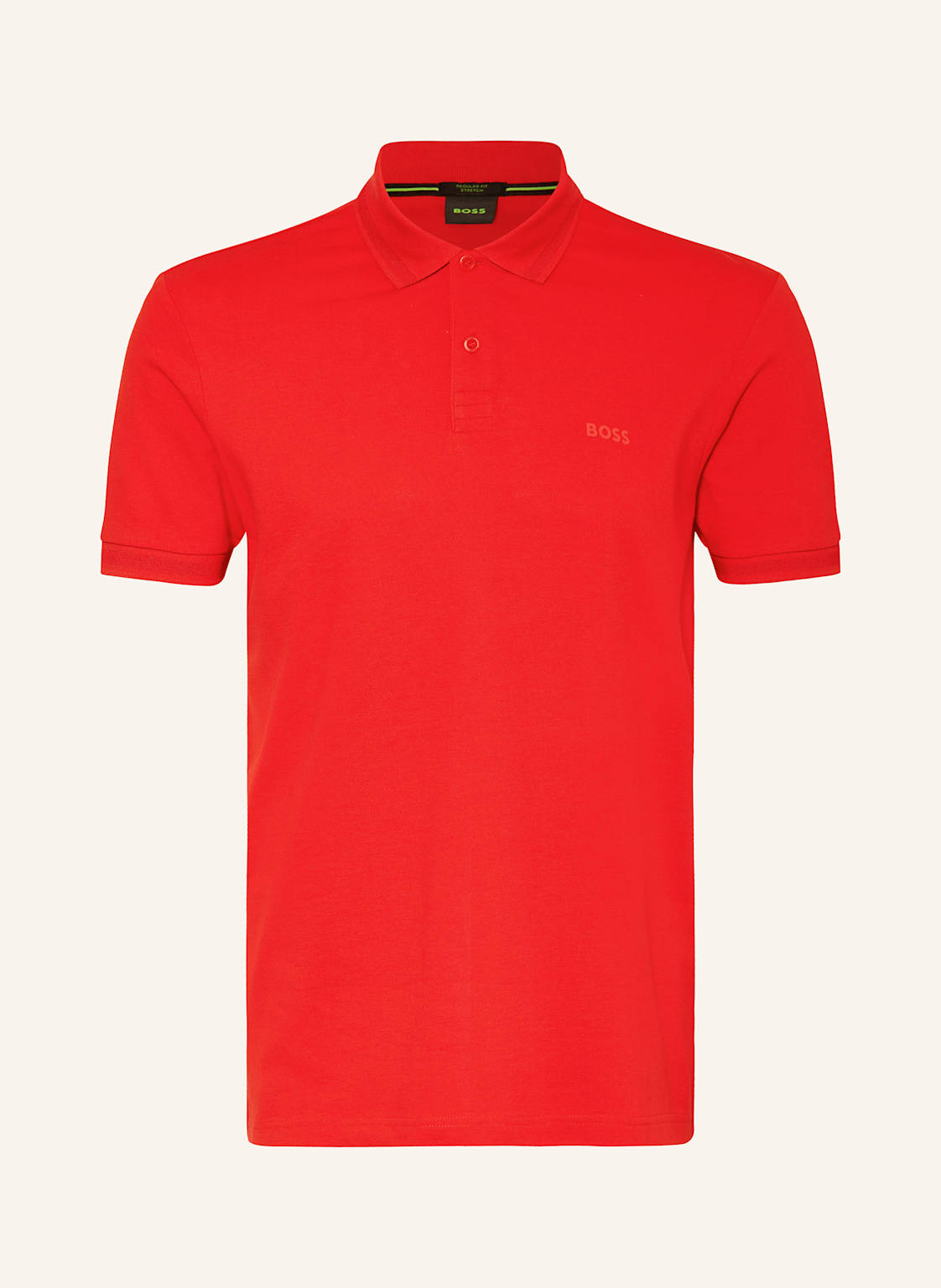 Boss Piqué-Poloshirt Pio Regular Fit rot von Boss