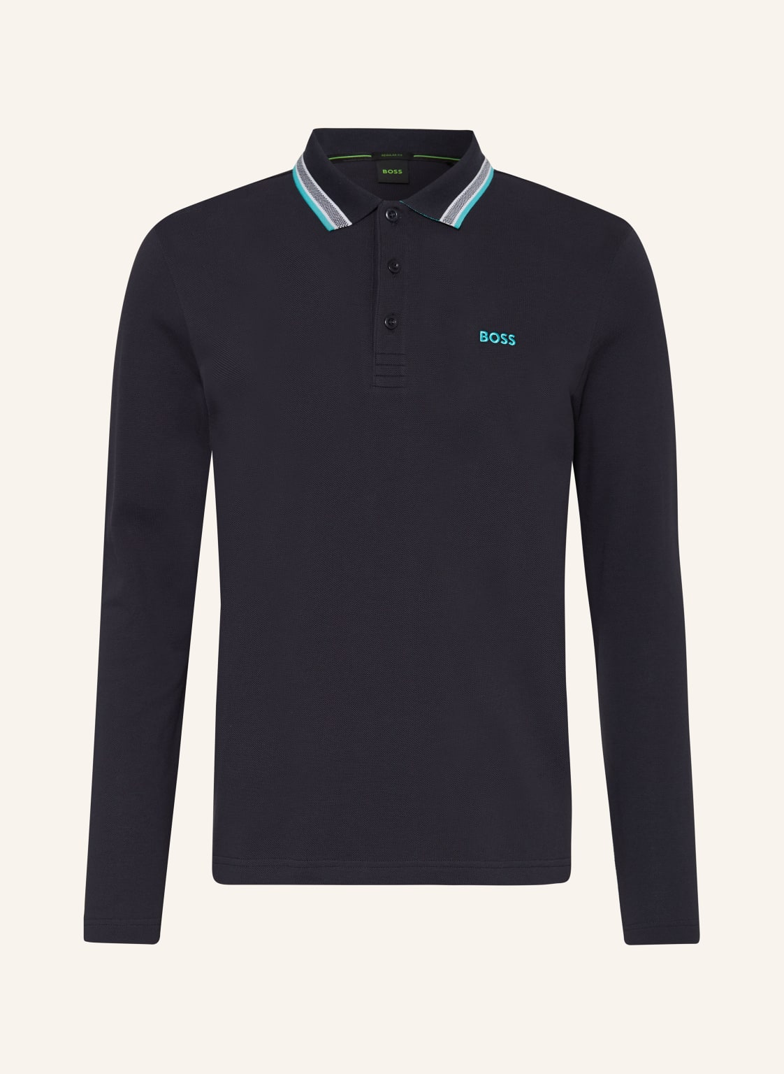 Boss Piqué-Poloshirt Plisy blau von Boss